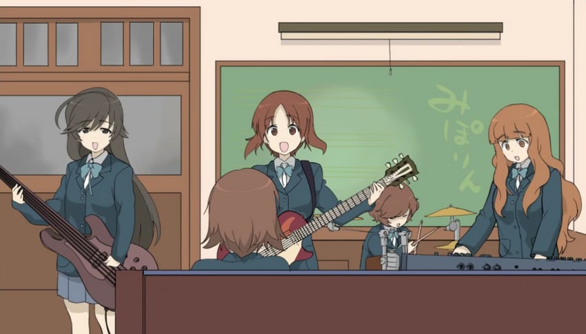 nishizumi miho, akiyama yukari, takebe saori, and isuzu hana (girls und panzer and 1 more) drawn by henyaan_(oreizm)