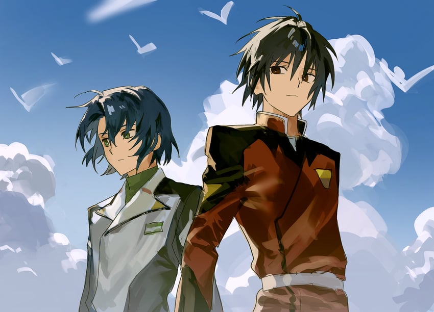 athrun zala and shinn asuka (gundam and 3 more) drawn by rlqaofm