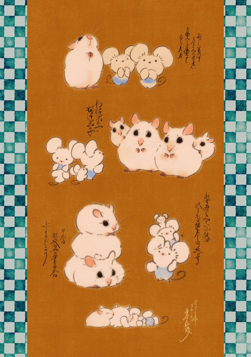 maushold and tandemaus (original and 1 more) drawn by otamashimai