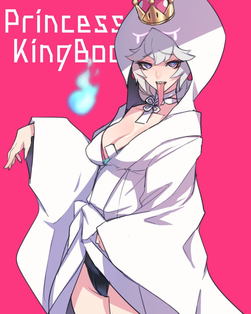 princess king boo (mario and 2 more) drawn by ban!_(bansankan)