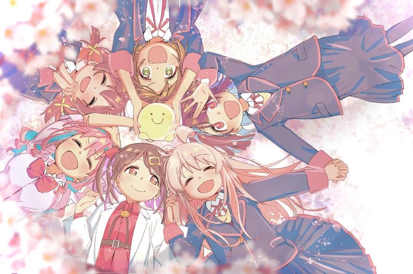 oyama mahiro, oyama mihari, hozuki momiji, oka asahi, hozuki kaede, and 1 more (onii-chan wa oshimai!) drawn by nakai_ann