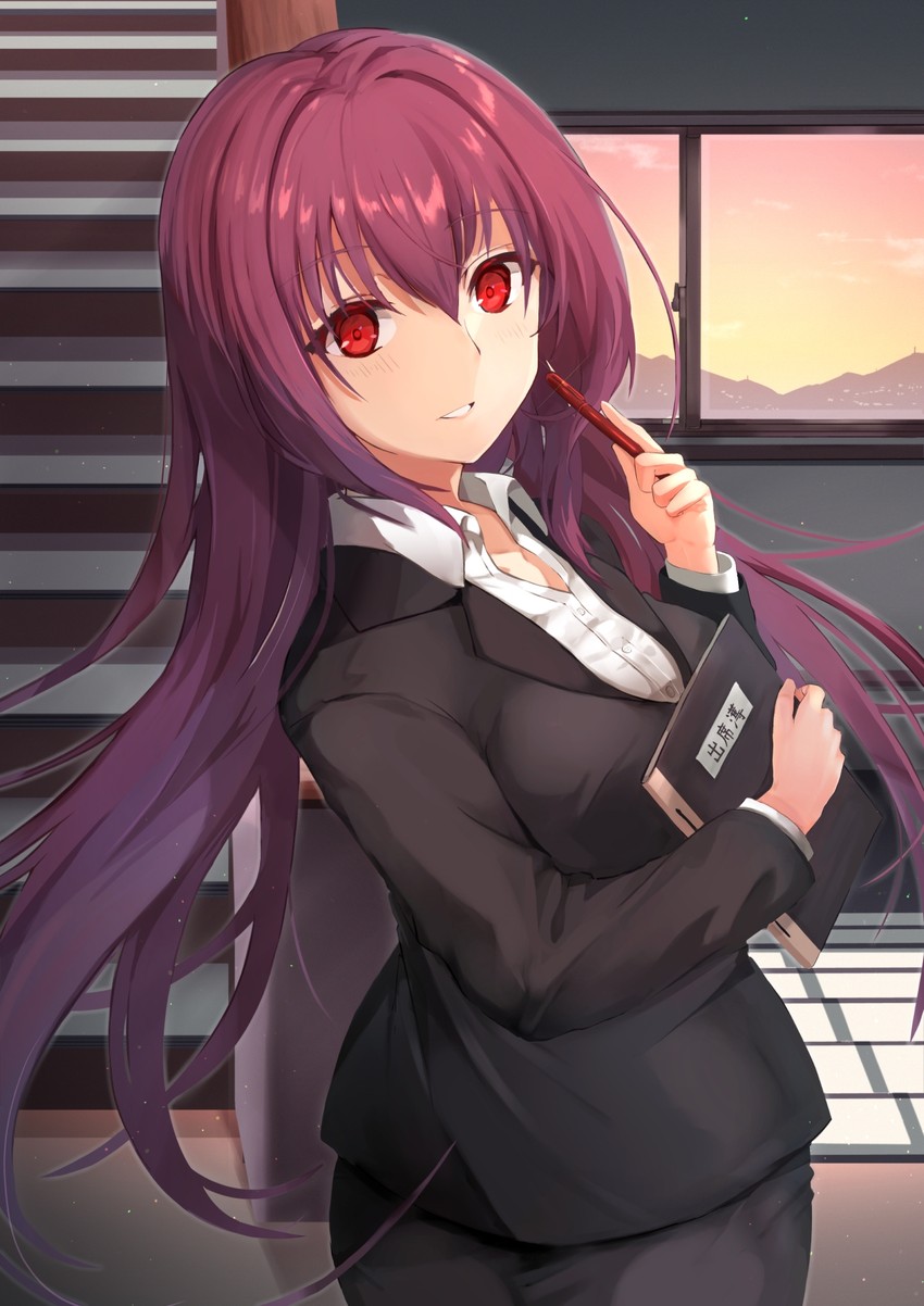 scathach (fate and 1 more) drawn by torottye