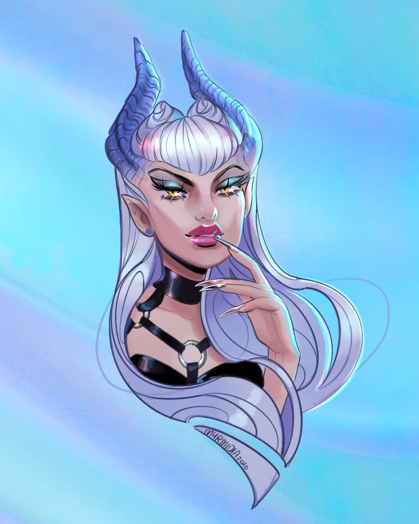 evelynn and k/da all out evelynn (league of legends) drawn by myrmidia