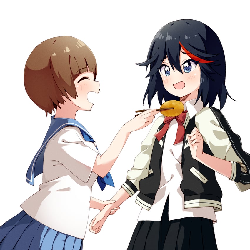 matoi ryuuko and mankanshoku mako (kill la kill) drawn by haru_(konomi_150)