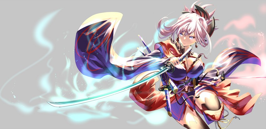 miyamoto musashi (fate and 1 more) drawn by dorashieru