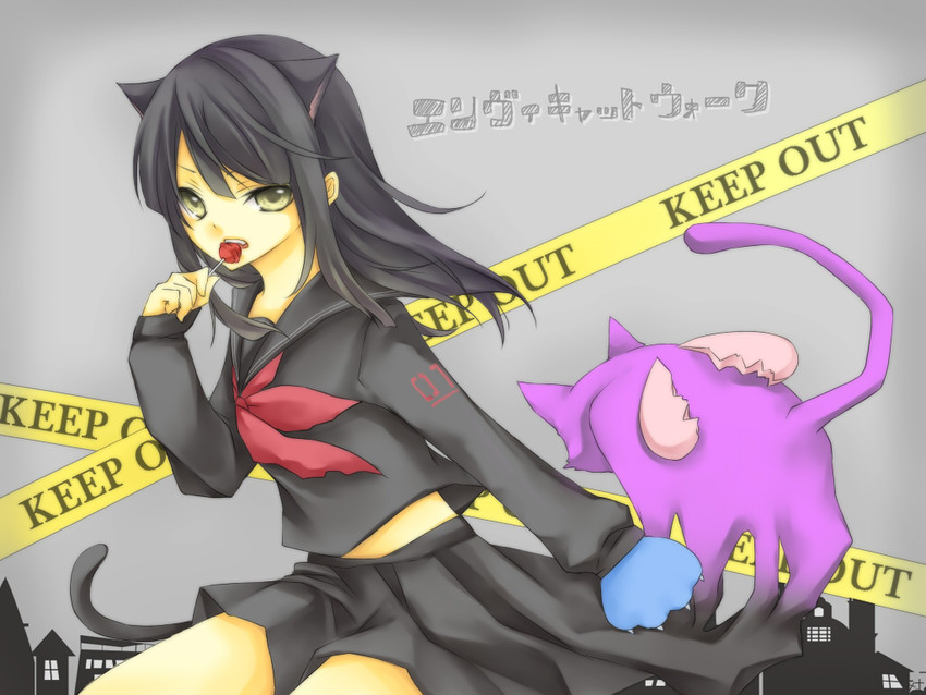 vocaloid and 1 more drawn by kuroi_(liar-player)