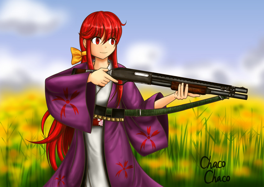 kotohime (touhou) drawn by chacochaco