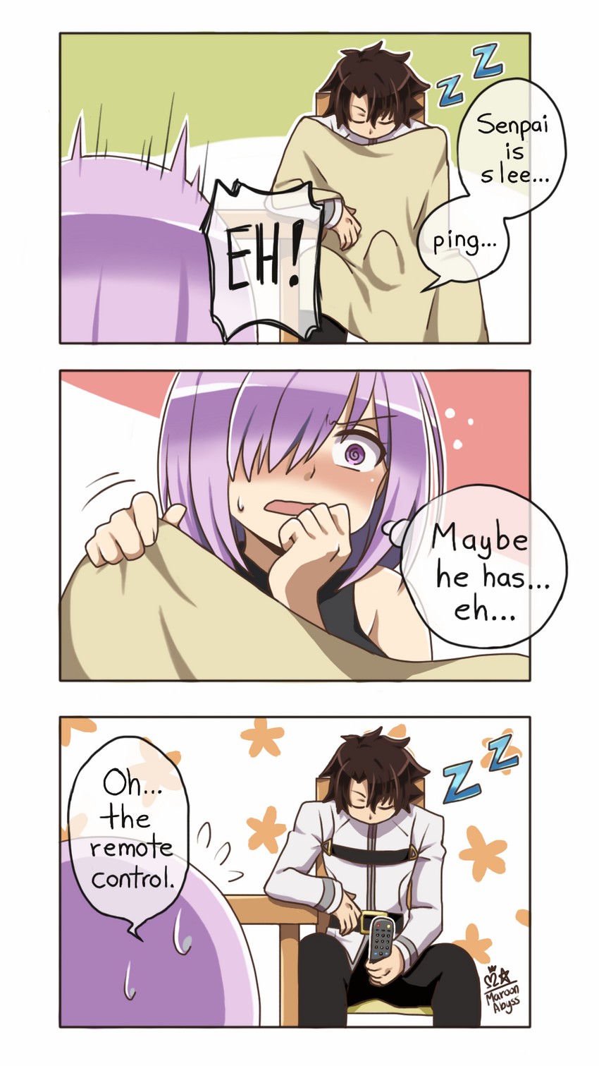 mash kyrielight and fujimaru ritsuka (fate and 1 more) drawn by maroonabyss