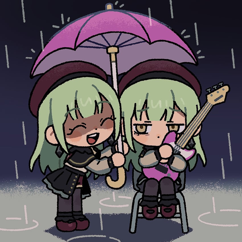 wakaba mutsumi and mortis (bang dream! and 1 more) drawn by shao_(shaorouhong)