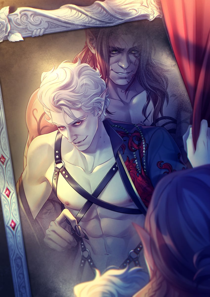 astarion and halsin (dungeons & dragons and 2 more) drawn by asahi_(baiyameng)