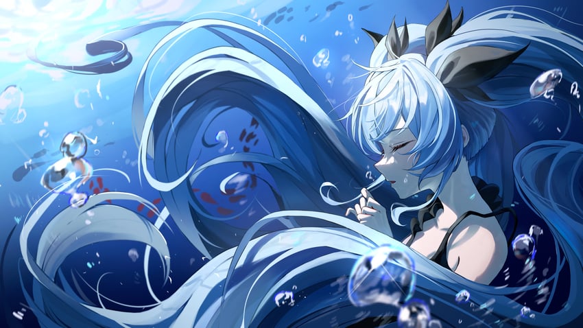 hatsune miku (vocaloid and 1 more) drawn by daraamji2