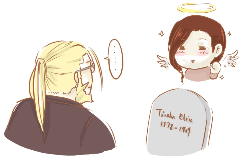 van hohenheim and trisha elric (fullmetal alchemist) drawn by srr0804