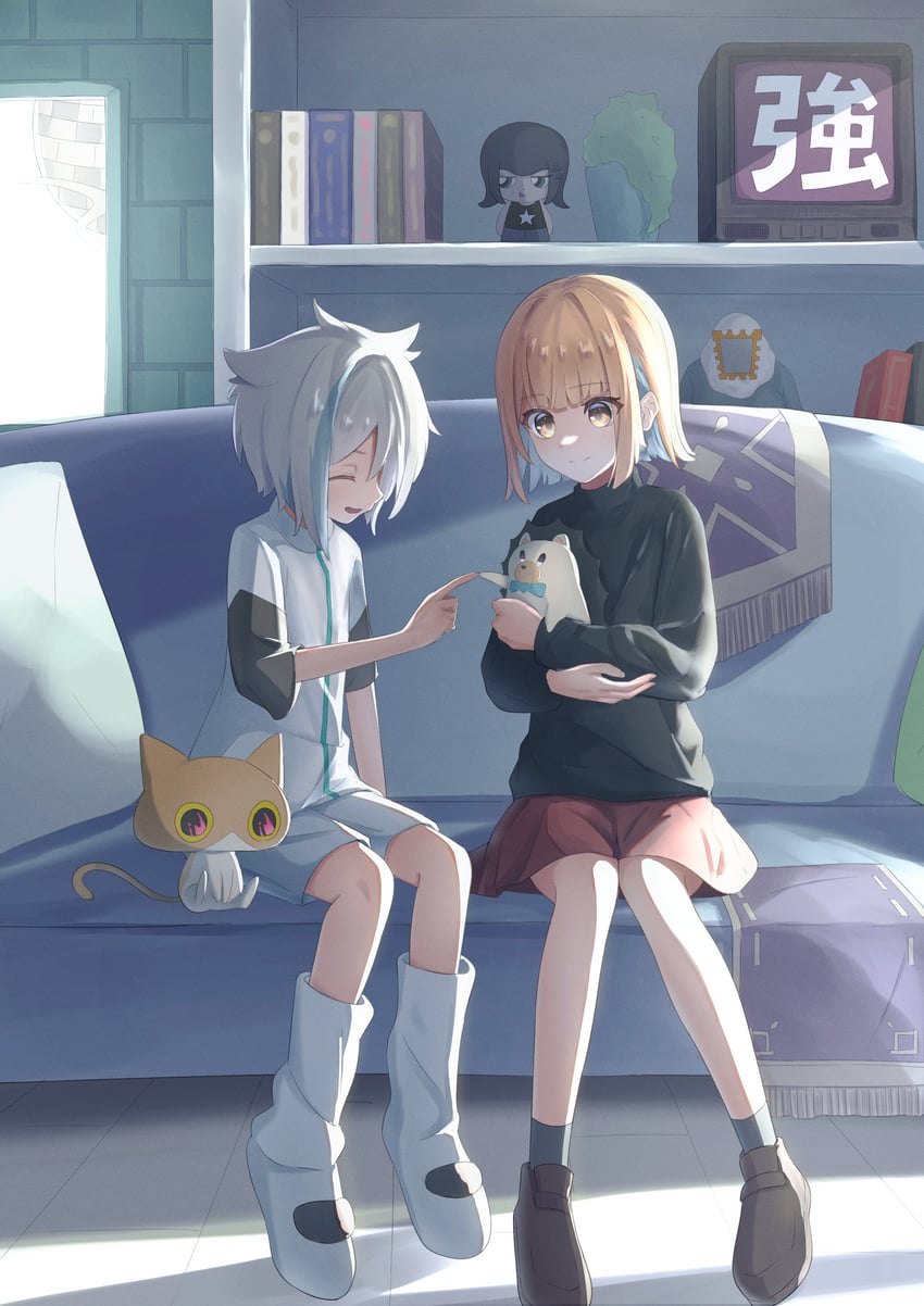 nira-chan, uniguri, shogast, and rani (zutto mayonaka de ii no ni and 3 more) drawn by kazueru
