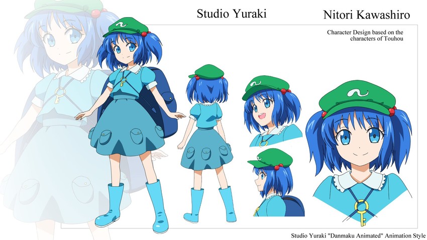 kawashiro nitori (touhou and 1 more) drawn by studio_yuraki