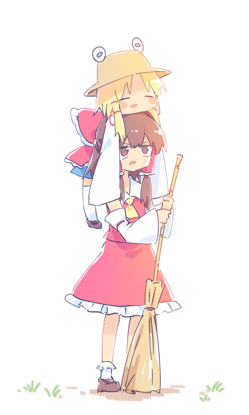 hakurei reimu and moriya suwako (touhou) drawn by ayakashi_(monkeypanch)