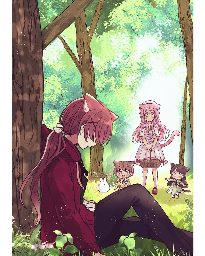 moco, fuu, naa, and nagi (fushigi na neko no machi meltier) drawn by sakura_oriko
