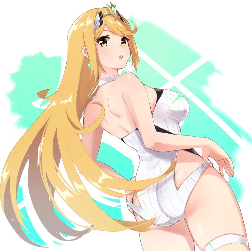 mythra (xenoblade chronicles and 1 more) drawn by mokki_(smtkmokki)