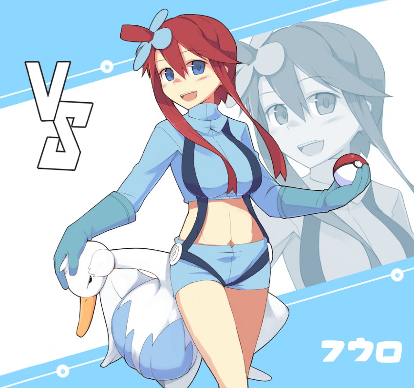 skyla and swanna (pokemon and 1 more) drawn by nantacky2000