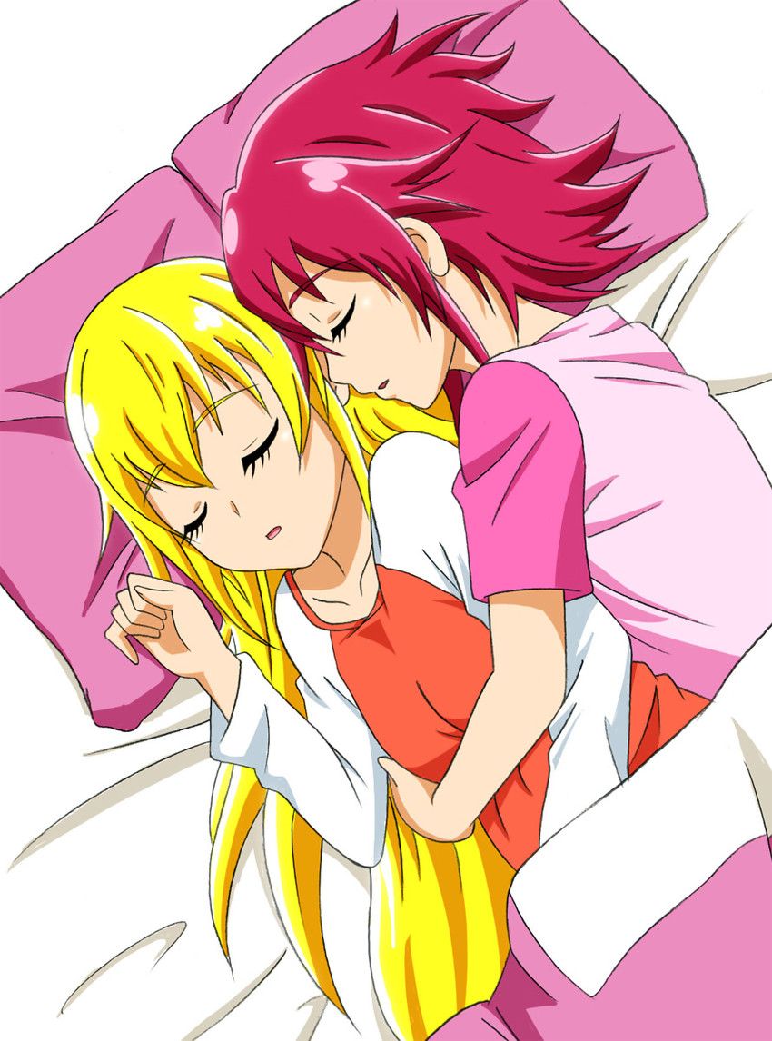 aida mana and regina (precure and 1 more) drawn by fuchi_(nightmare)