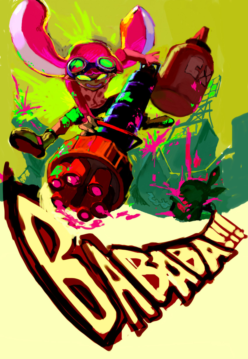 inkling player character, inkling girl, and inkling boy (splatoon and 1 more) drawn by nasuno_shura