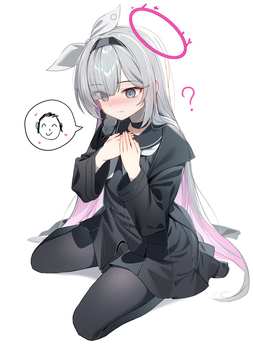 sensei, doodle sensei, and plana (blue archive) drawn by huu_(dighapdlxm12)