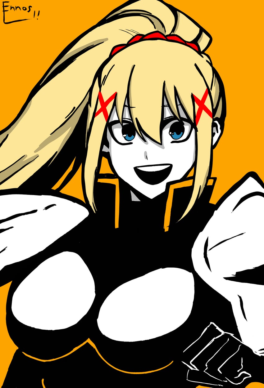 darkness (kono subarashii sekai ni shukufuku wo!) drawn by ennos_li