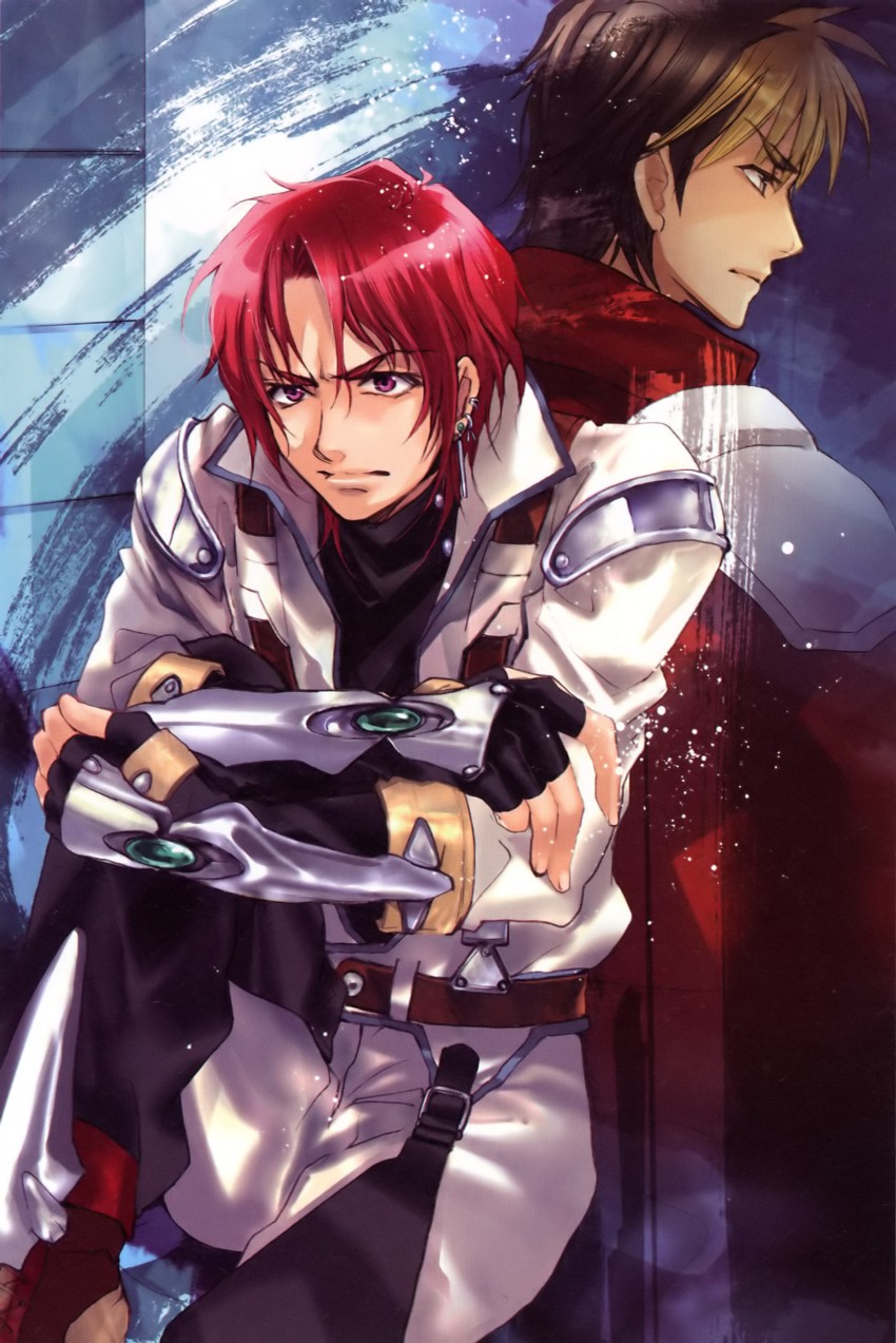kyousuke nanbu and axel almer (super robot wars and 1 more) drawn by kuramoto_kaya