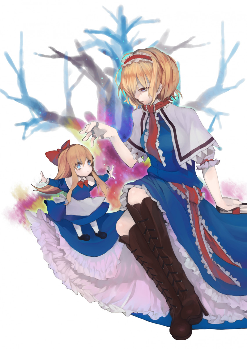 alice margatroid and shanghai doll (touhou) drawn by makita_(vector1525)