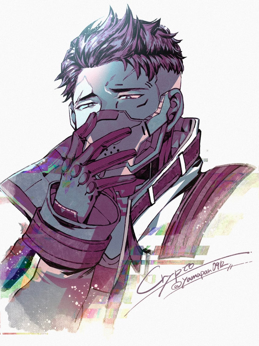 crypto and machine language crypto (apex legends) drawn by mozuwaka