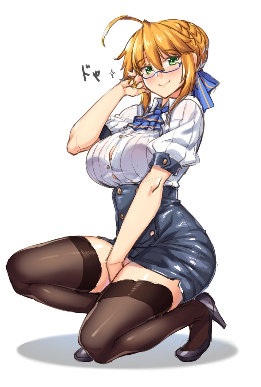 artoria pendragon (fate and 1 more) drawn by shirokuma_a