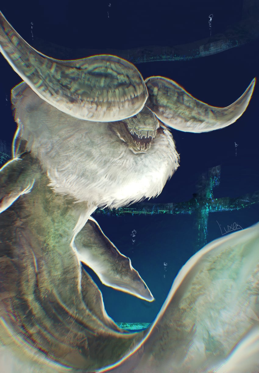 ceadeus (monster hunter and 1 more) drawn by bearluxe