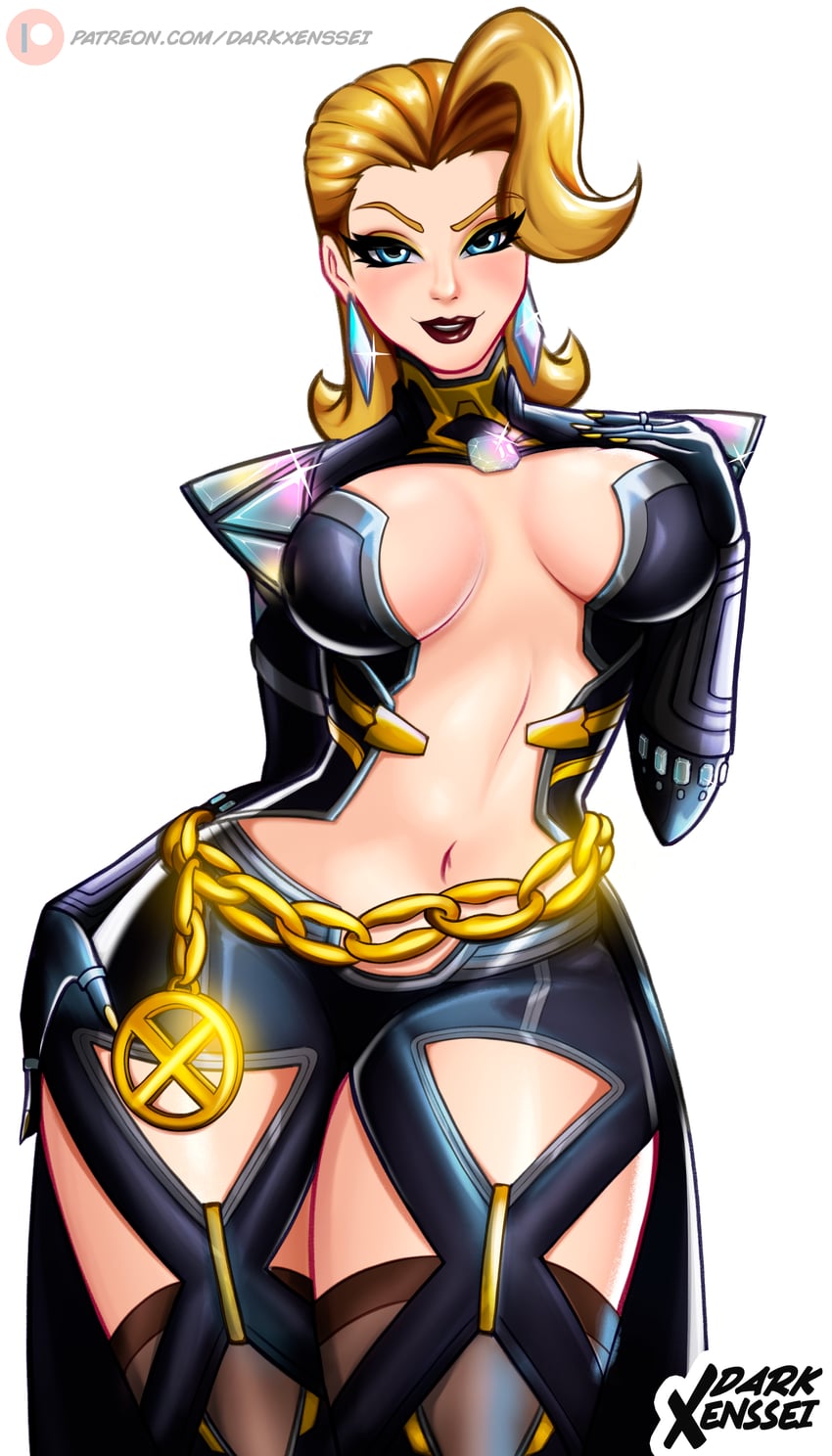 emma frost (original and 3 more) drawn by darkxenssei