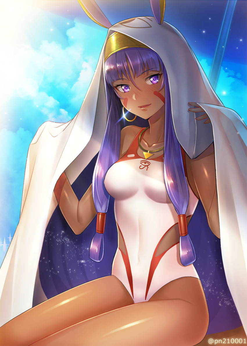 nitocris and medjed (fate and 1 more) drawn by pantsu_majirou