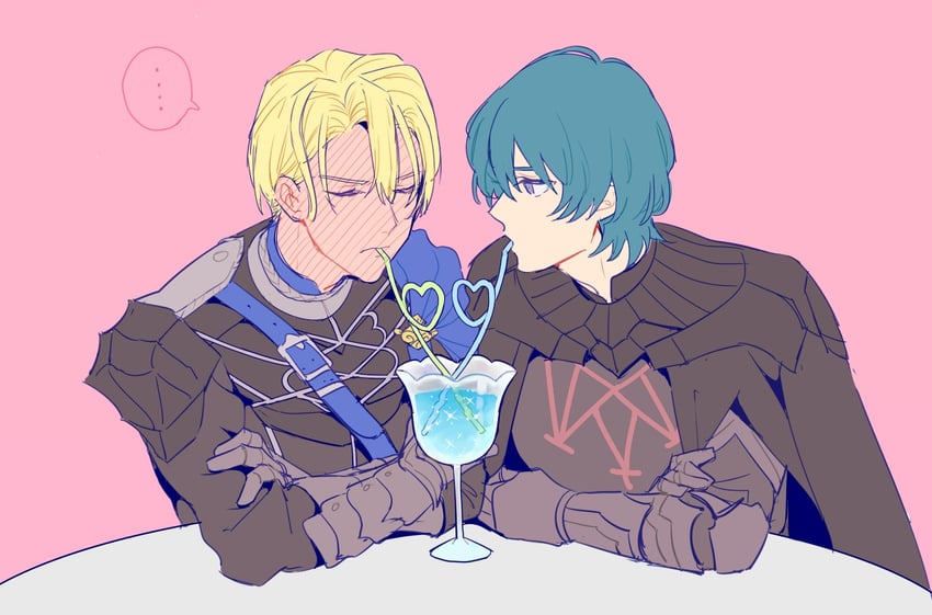 dimitri alexandre blaiddyd and male byleth (fire emblem and 1 more) drawn by mizuno_(iori-amu)