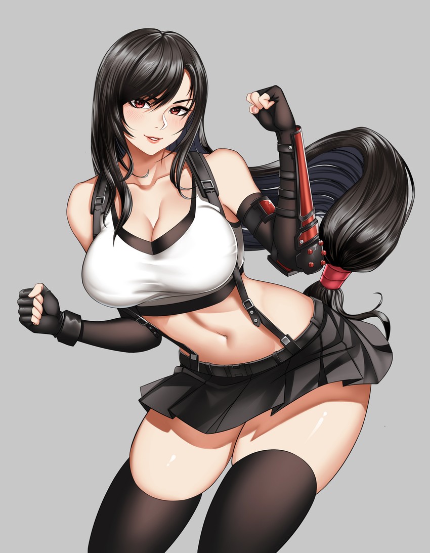 tifa lockhart (final fantasy and 2 more) drawn by xiao_gen