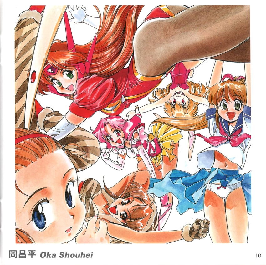 misaki kyouko, milky-pai, and shinohara alice (idol janshi suchie-pai) drawn by sonoda_ken'ichi