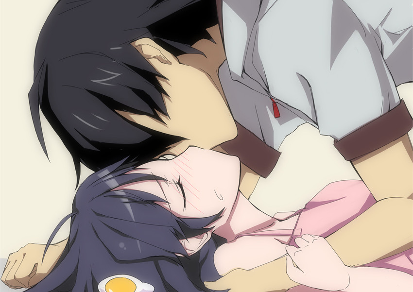 araragi koyomi and araragi karen (monogatari and 1 more) drawn by tatukanezumi