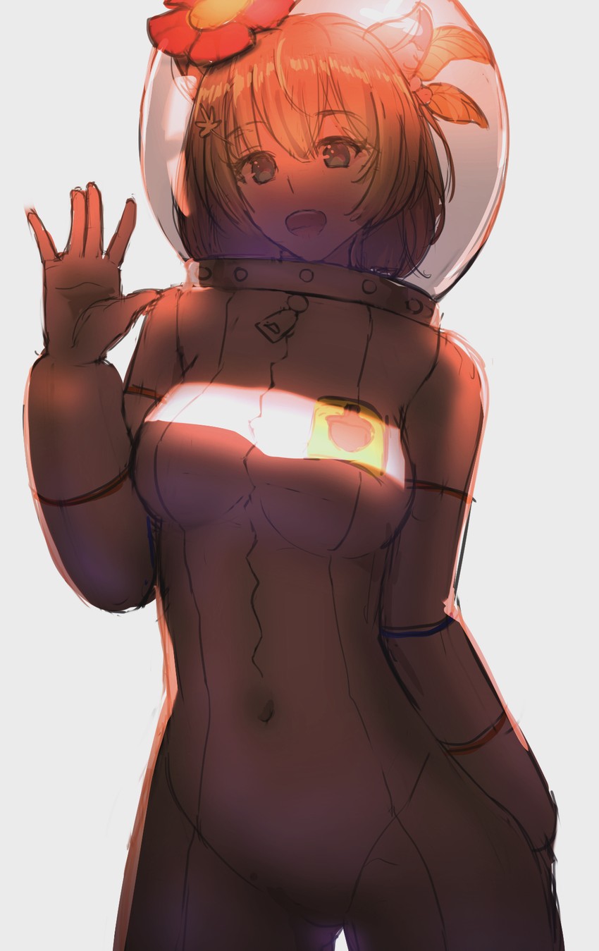 ayunda risu and sandy cheeks (hololive and 2 more) drawn by midorin_567