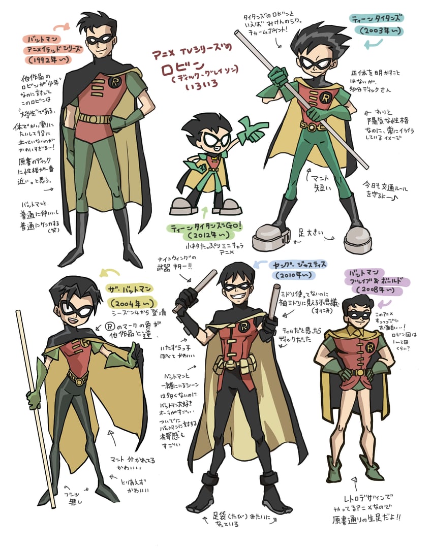 robin and dick grayson (dc comics and 7 more) drawn by ricoteki
