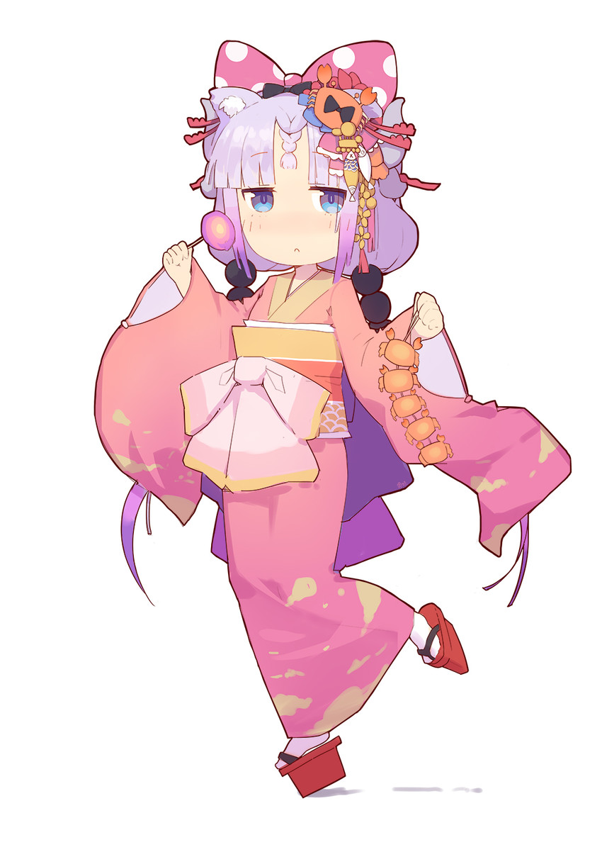 kanna kamui (kobayashi-san chi no maidragon) drawn by gujianshaonu