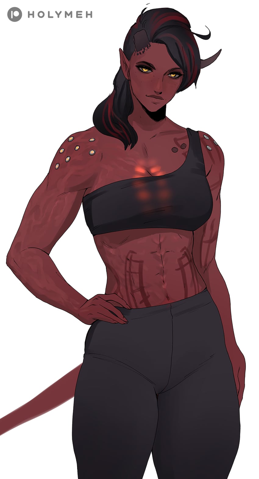 karlach (dungeons & dragons and 2 more) drawn by holy_meh