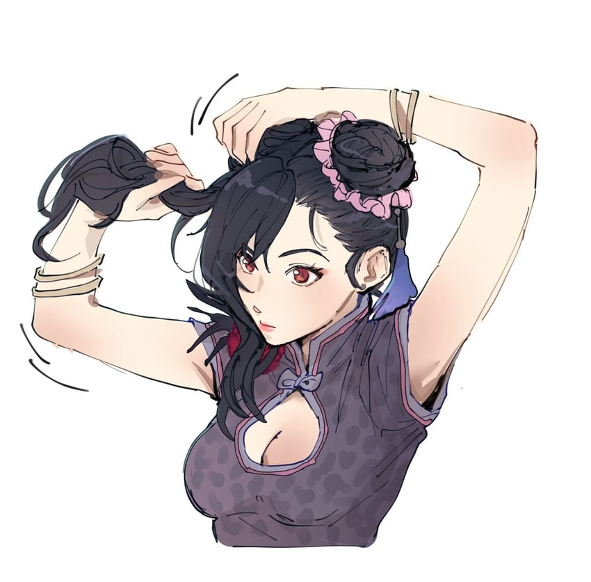 tifa lockhart (final fantasy and 2 more) drawn by pudelmudel