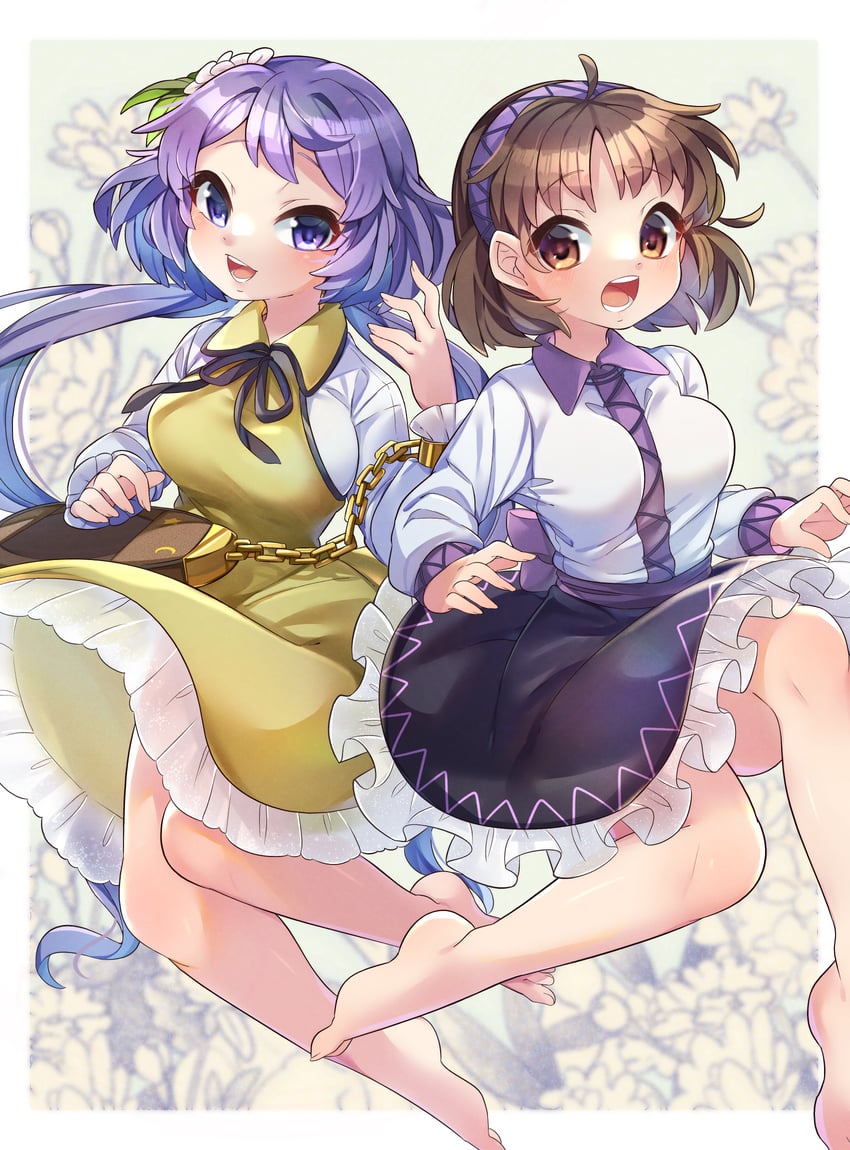 tsukumo benben and tsukumo yatsuhashi (touhou) drawn by ibaraki_natou