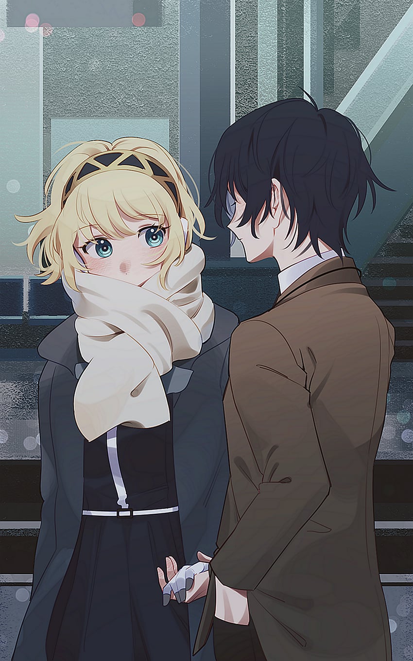 yuuki makoto and aigis (persona and 1 more) drawn by elulit2