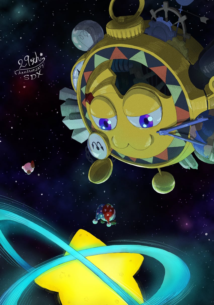 kirby, marx, and galactic nova (kirby and 1 more) drawn by omanju