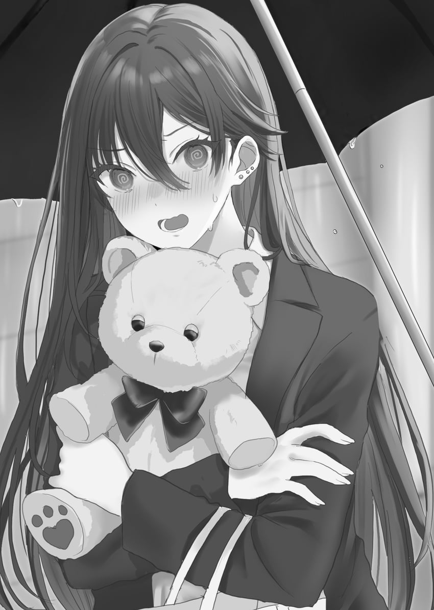shimizu kei (tonari no seki no yankee shimizu-san ga kami wo kuroku somete kita) drawn by hamu_(plot_sy)