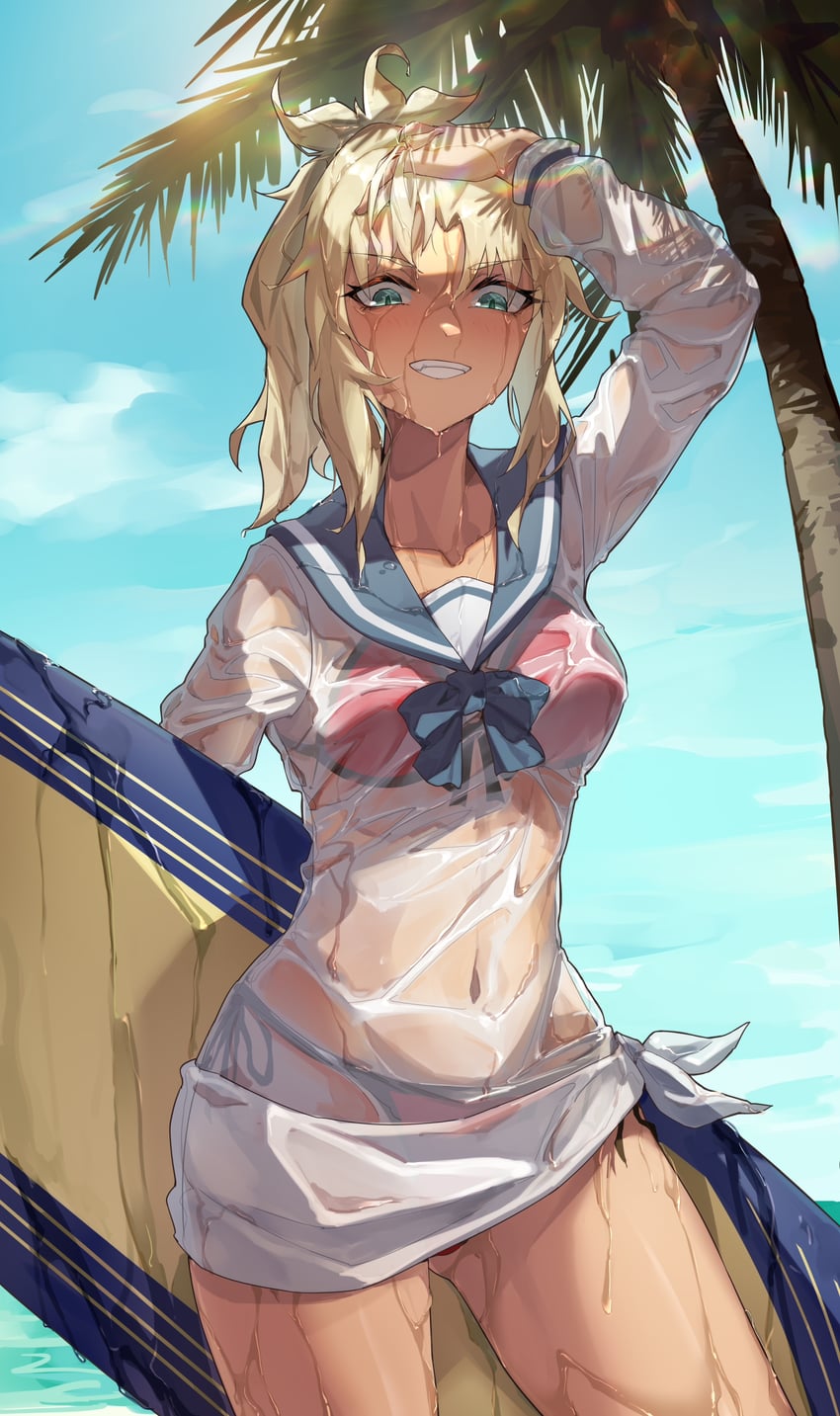 mordred (fate and 1 more) drawn by feibai