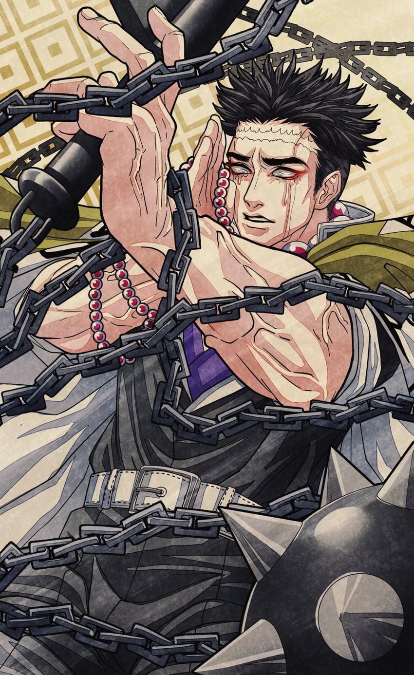 himejima gyoumei (kimetsu no yaiba) drawn by jubako_(nest_of_boxes)