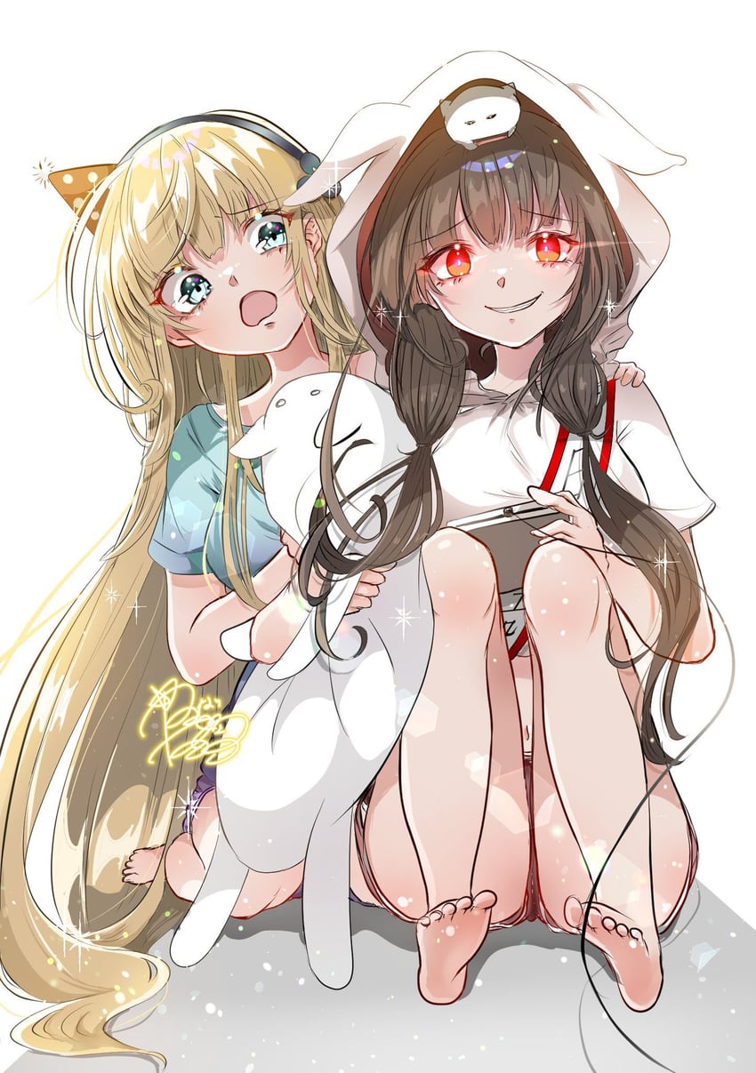 asakura karen and toujou tsukasa (heaven burns red) drawn by goslingwallows