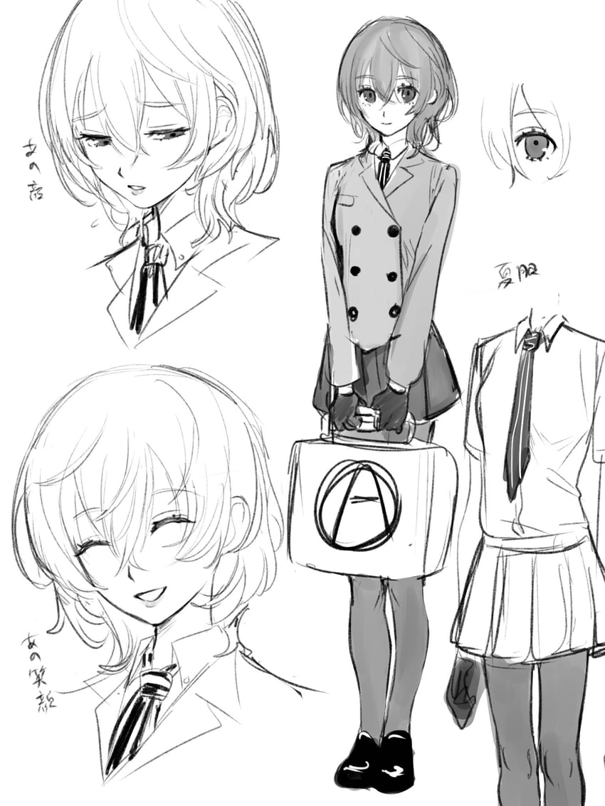 akechi gorou (persona and 1 more) drawn by sirasu_wakame